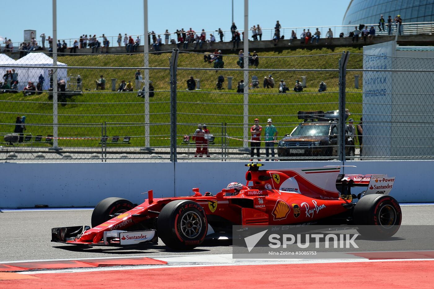 Car racing. Formula 1 Grand Prix of Russia. Free races. First session