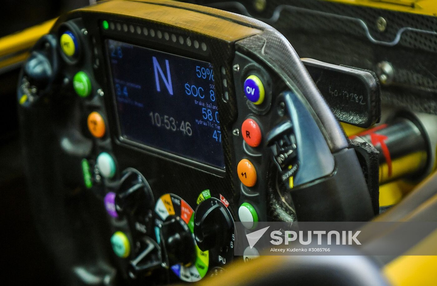 Car racing. Formula 1 Grand Prix of Russia. Free races. First session