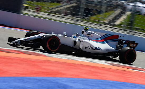 Car racing. Formula 1 Grand Prix of Russia. Free races. First session