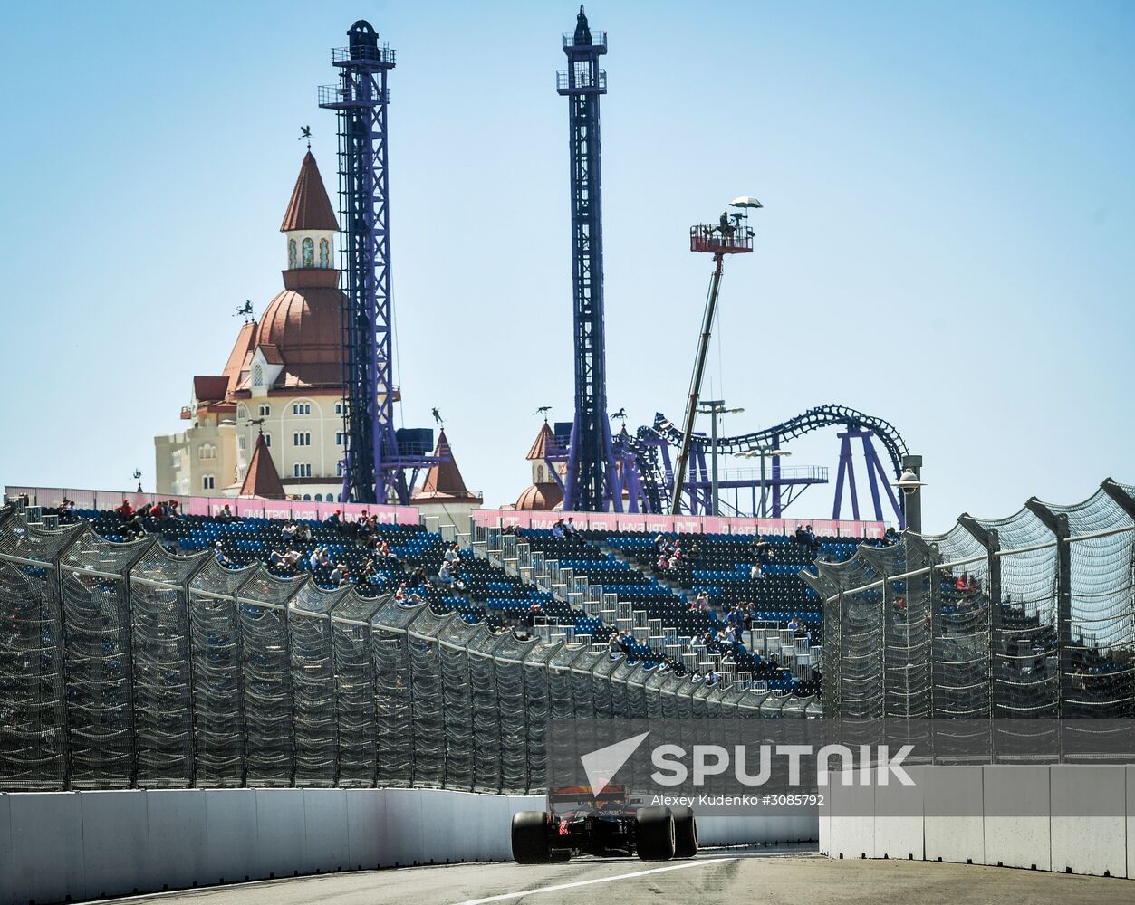 Car racing. Formula 1 Grand Prix of Russia. Free races. First session