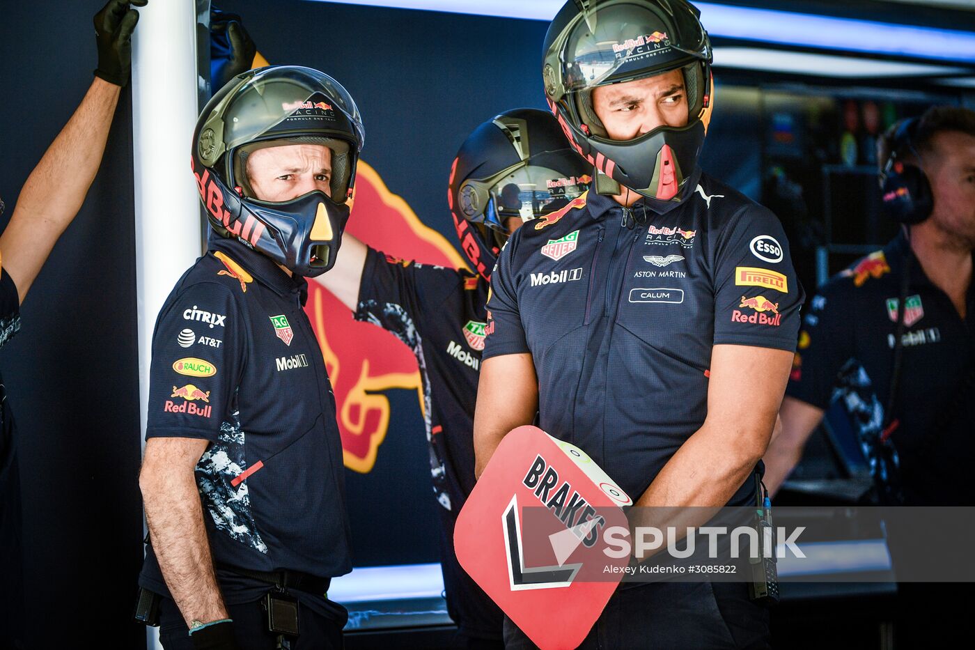 Car racing. Formula 1 Grand Prix of Russia. Free races. First session