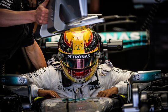 Car racing. Formula 1 Grand Prix of Russia. Free races. First session