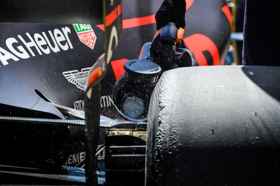 Car racing. Formula 1 Grand Prix of Russia. Free races. First session