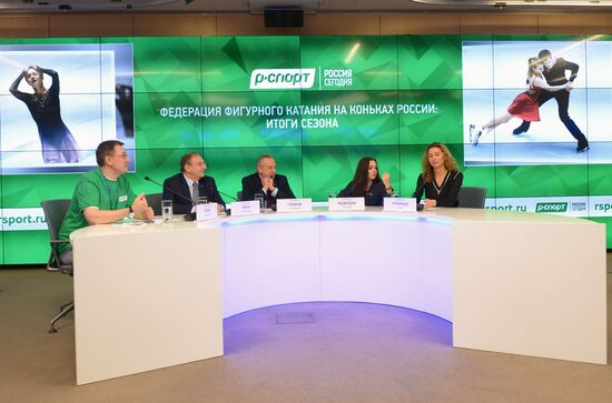 News conference of the Russian Figure Skating Federation