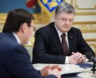 Ukrainian President Poroshenko holds meeting with Lutsenko and Turchinov