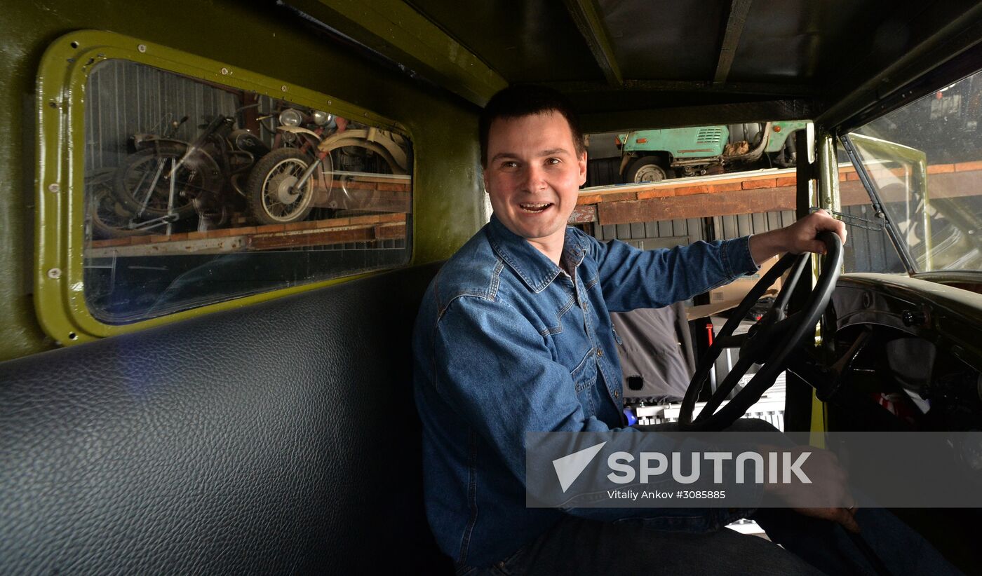 World War II era vehicles are prepared for Victory Day parade in Vladivostok