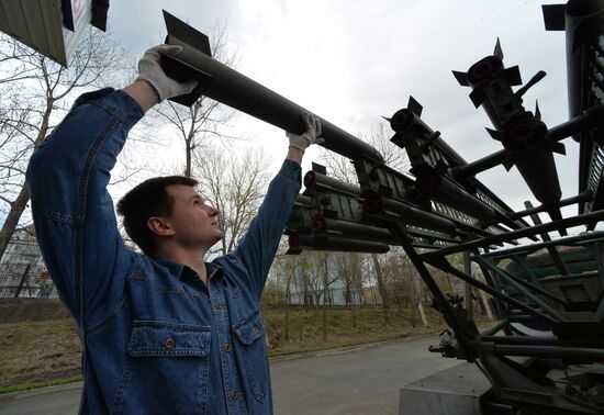 World War II era vehicles are prepared for Victory Day parade in Vladivostok