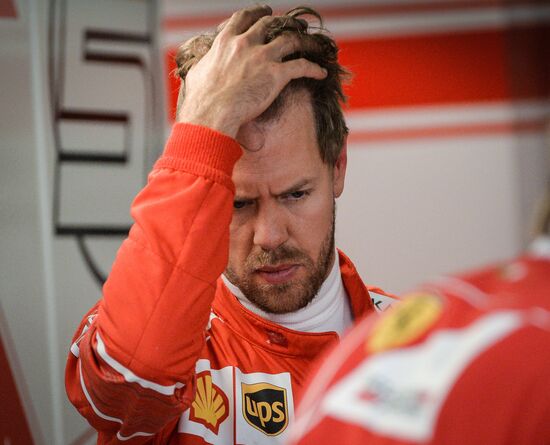 Car racing. Formula 1 Grand Prix of Russia. Free races. First session