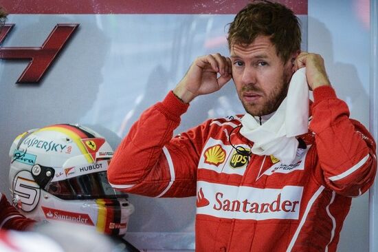 Car racing. Formula 1 Grand Prix of Russia. Free races. First session