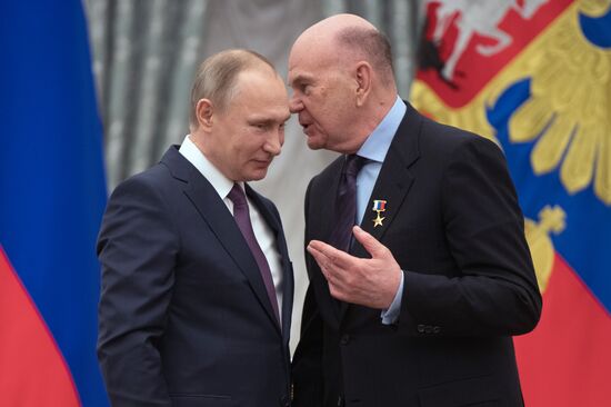 President Putin presents Hero of Labor medals