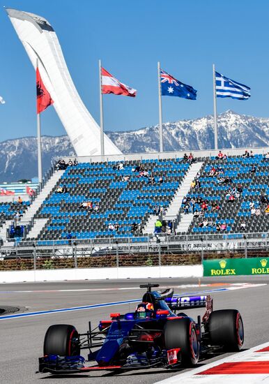 2017 Formula 1 VTB Russian Grand Prix. Second practice session
