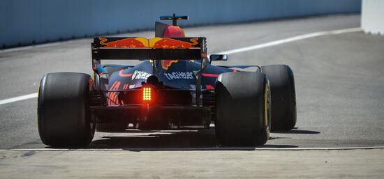 Car racing. Formula 1 Grand Prix of Russia. Free races. First session