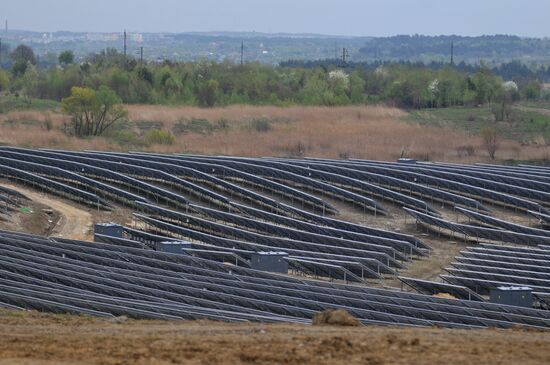 Solar photo electric power station in Lviv Region