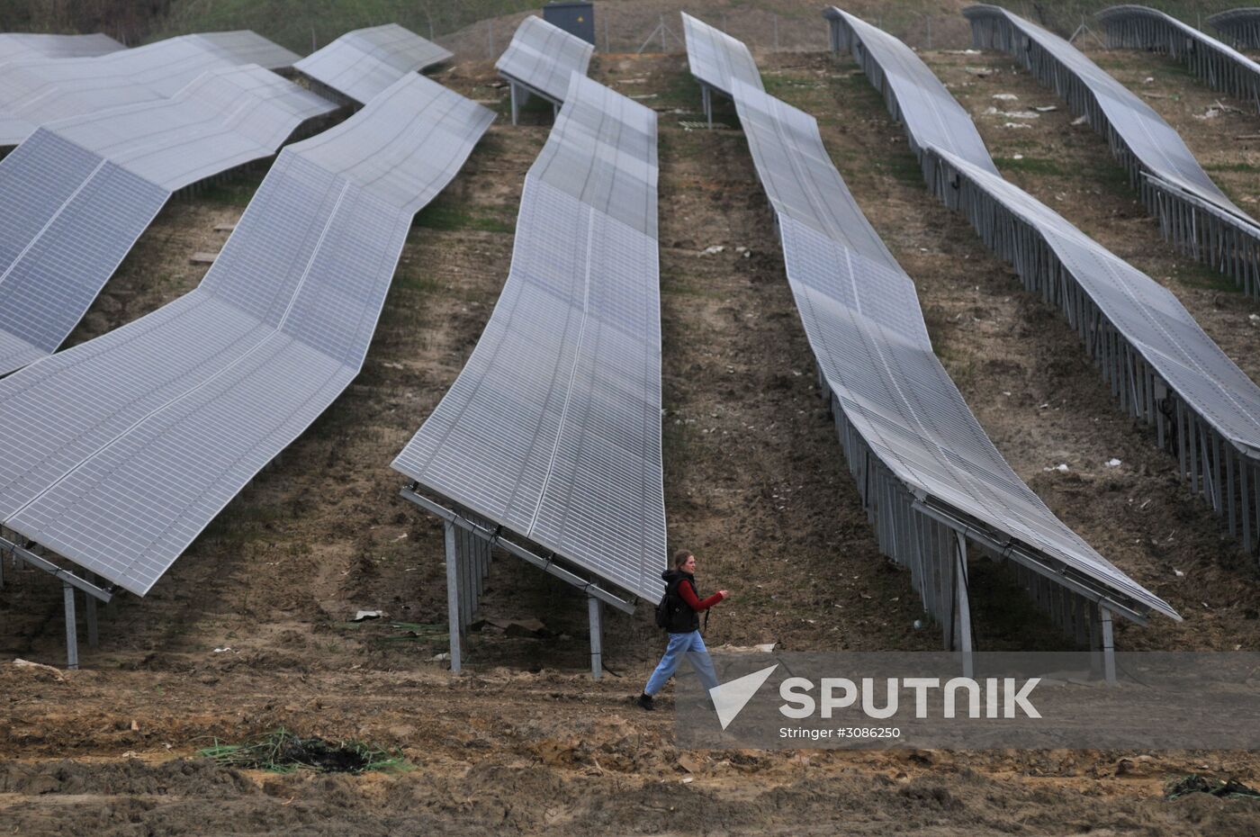 Solar photo electric power station in Lviv Region