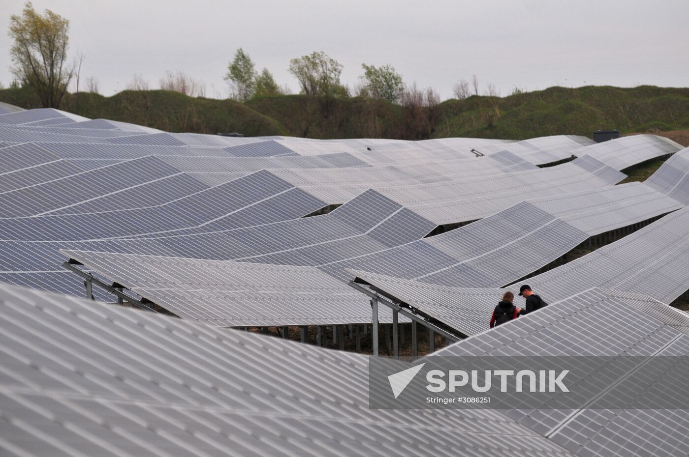 Solar photo electric power station in Lviv Region