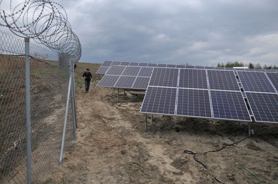 Solar photo electric power station in Lviv Region