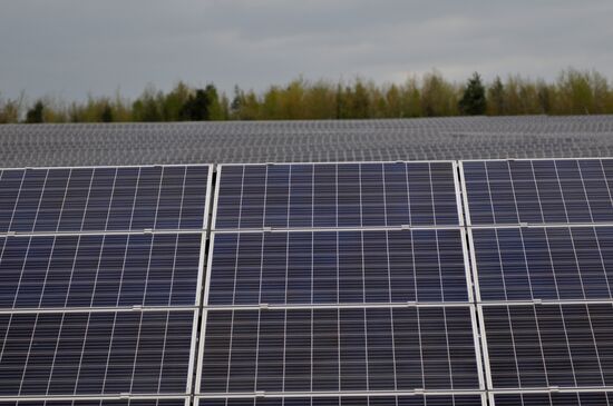 Solar photo electric power station in Lviv Region
