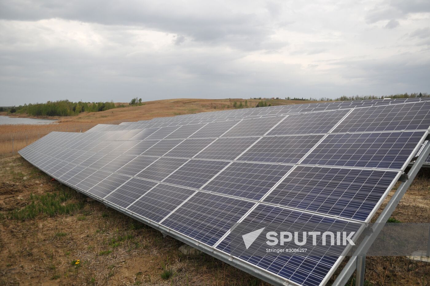 Solar photo electric power station in Lviv Region