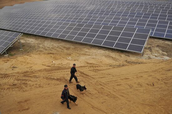 Solar photo electric power station in Lviv Region