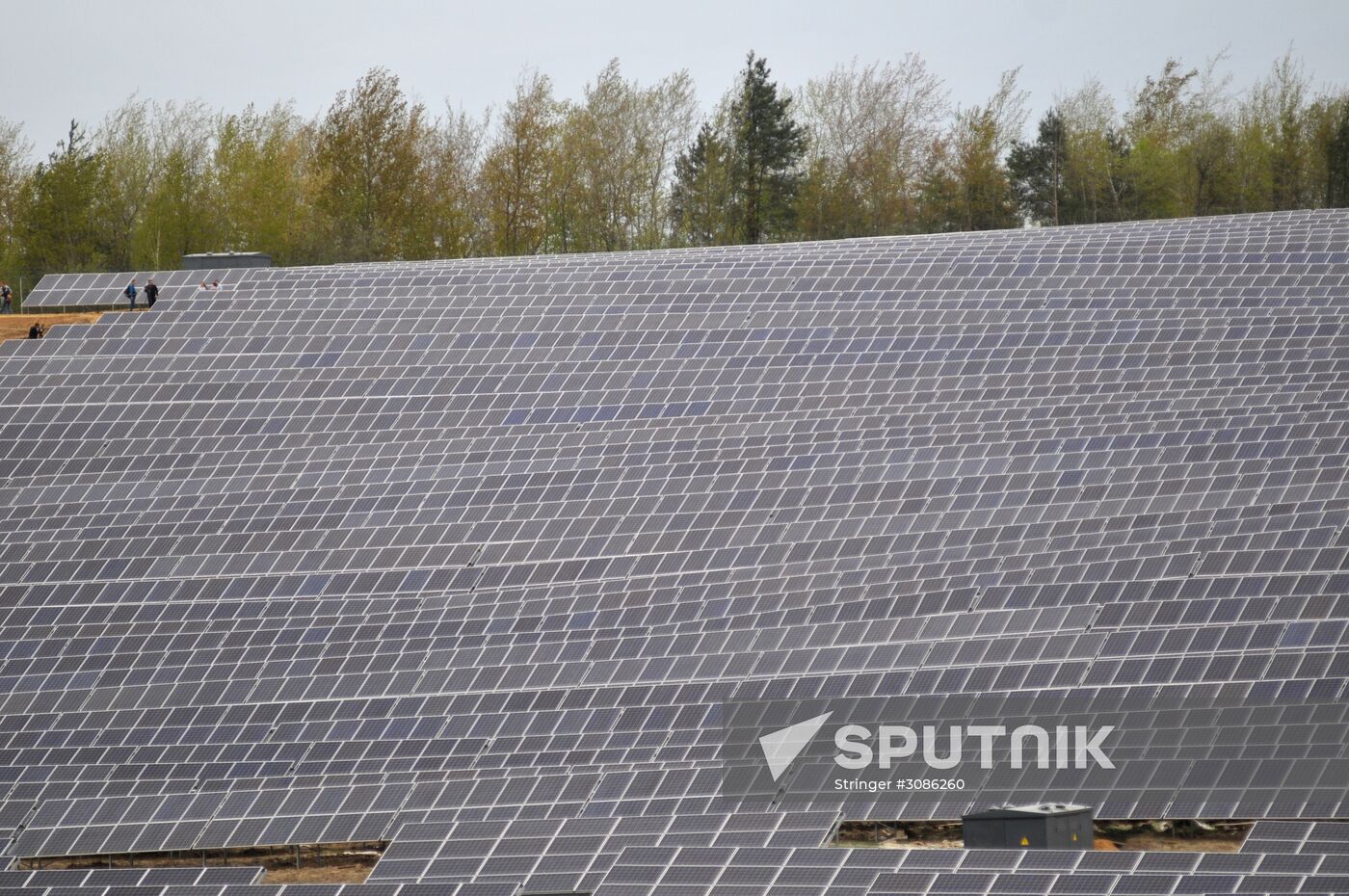 Solar photo electric power station in Lviv Region