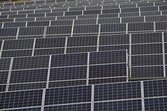 Solar photo electric power station in Lviv Region