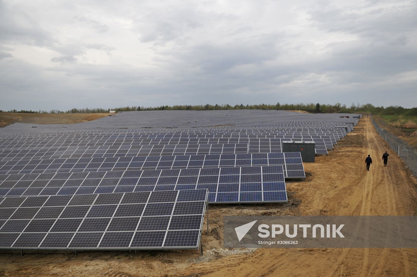 Solar photo electric power station in Lviv Region