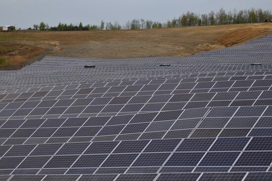 Solar photo electric power station in Lviv Region