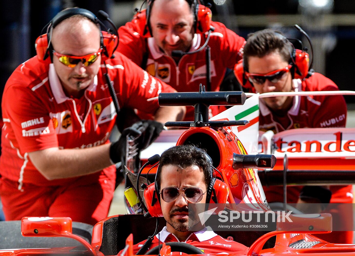 Car racing. Formula 1 Grand Prix of Russia. Free races. Third session