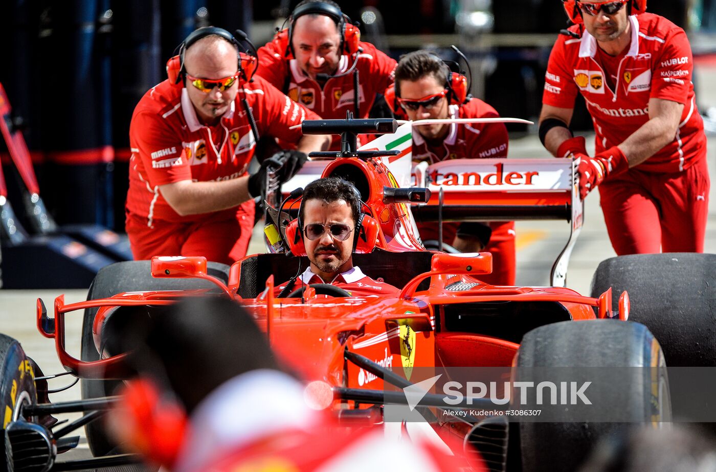 Car racing. Formula 1 Grand Prix of Russia. Free races. Third session