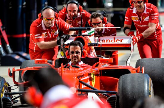 Car racing. Formula 1 Grand Prix of Russia. Free races. Third session