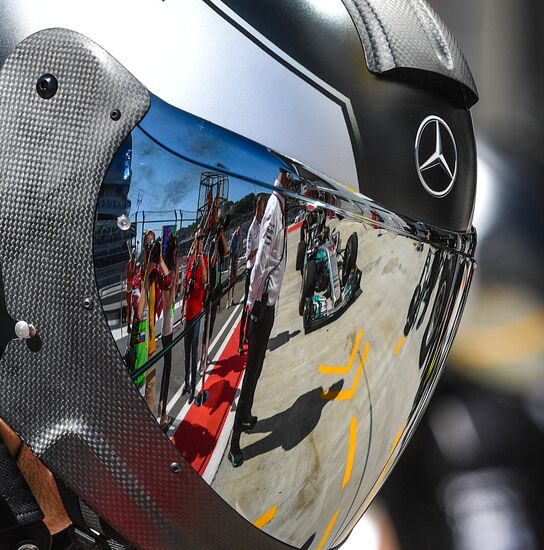 Car racing. Formula 1 Grand Prix of Russia. Free races. Third session