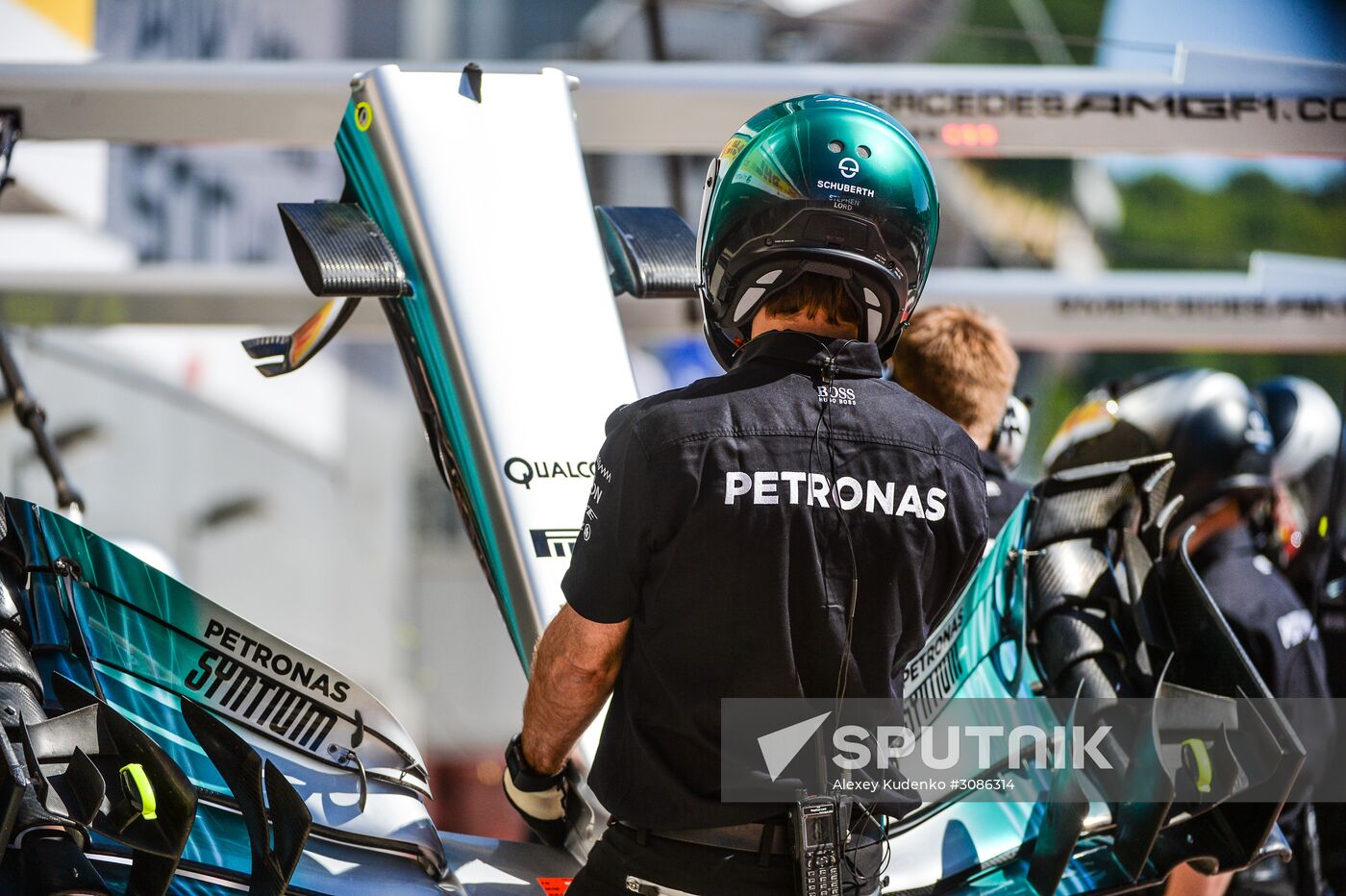 Car racing. Formula 1 Grand Prix of Russia. Free races. Third session