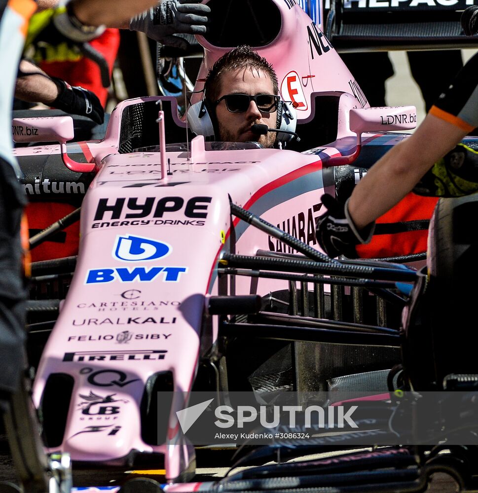 Car racing. Formula 1 Grand Prix of Russia. Free races. Third session