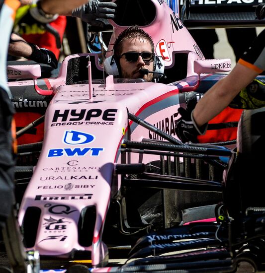 Car racing. Formula 1 Grand Prix of Russia. Free races. Third session