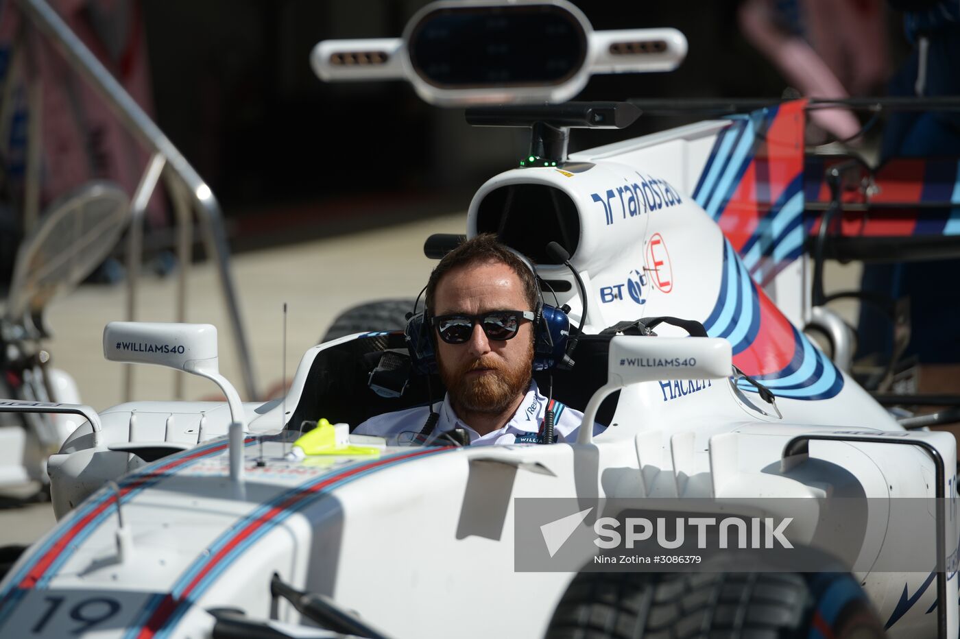 2017 Formula 1 VTB Russian Grand Prix. Pit stop training