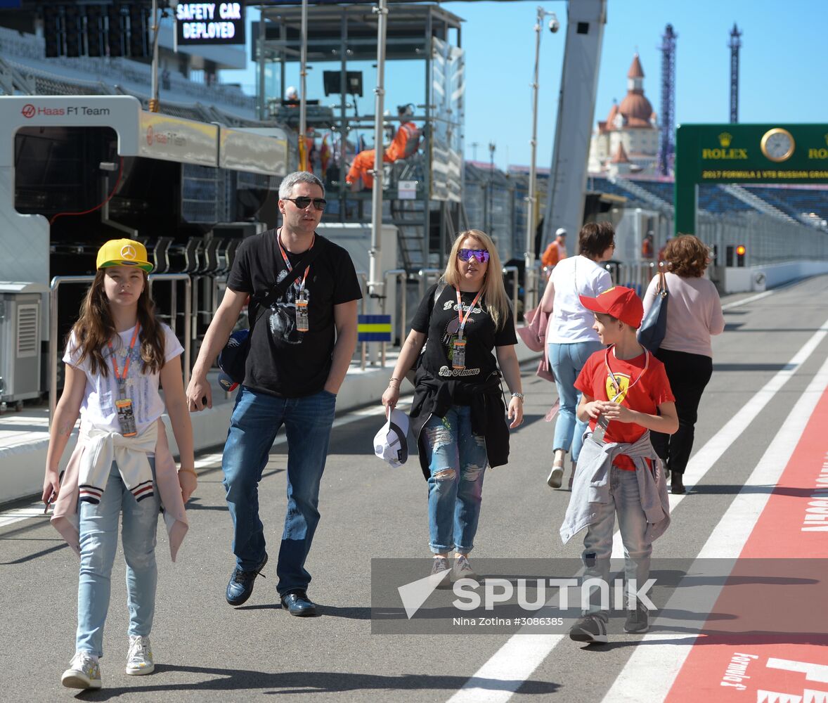 Car racing. Formula 1 Grand Prix of Russia. Free races. Third session