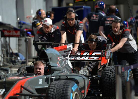 Car racing. Formula 1 Grand Prix of Russia. Free races. Third session