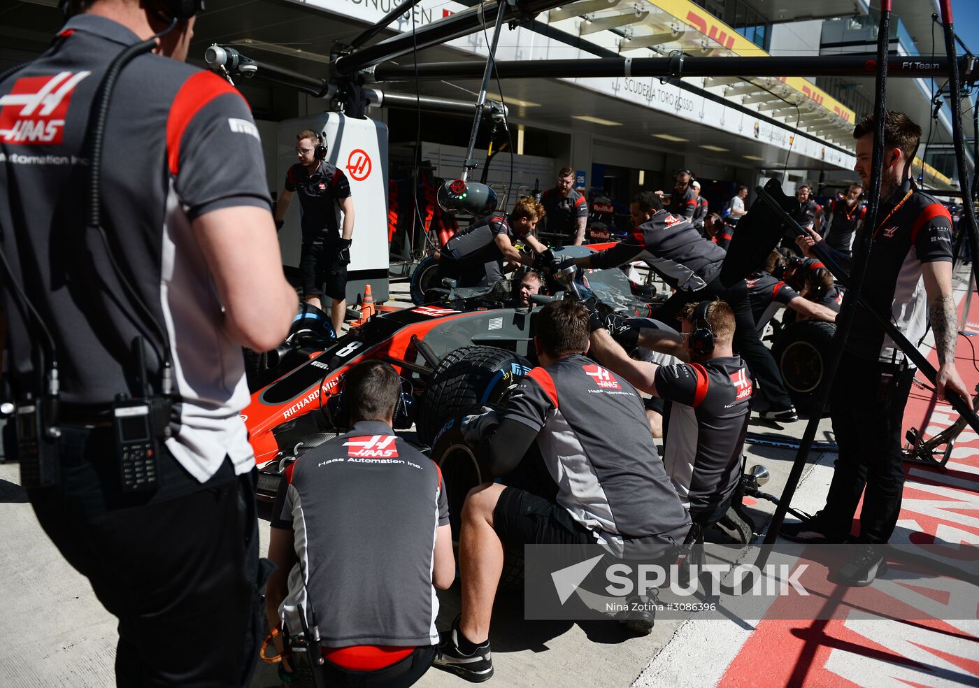 Car racing. Formula 1 Grand Prix of Russia. Free races. Third session