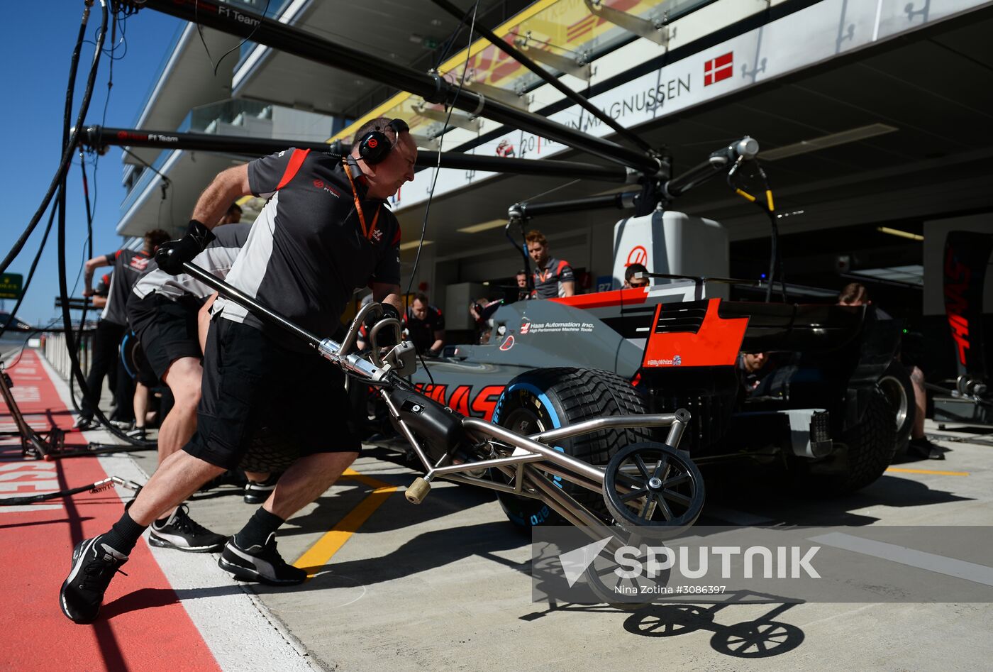 Car racing. Formula 1 Grand Prix of Russia. Free races. Third session