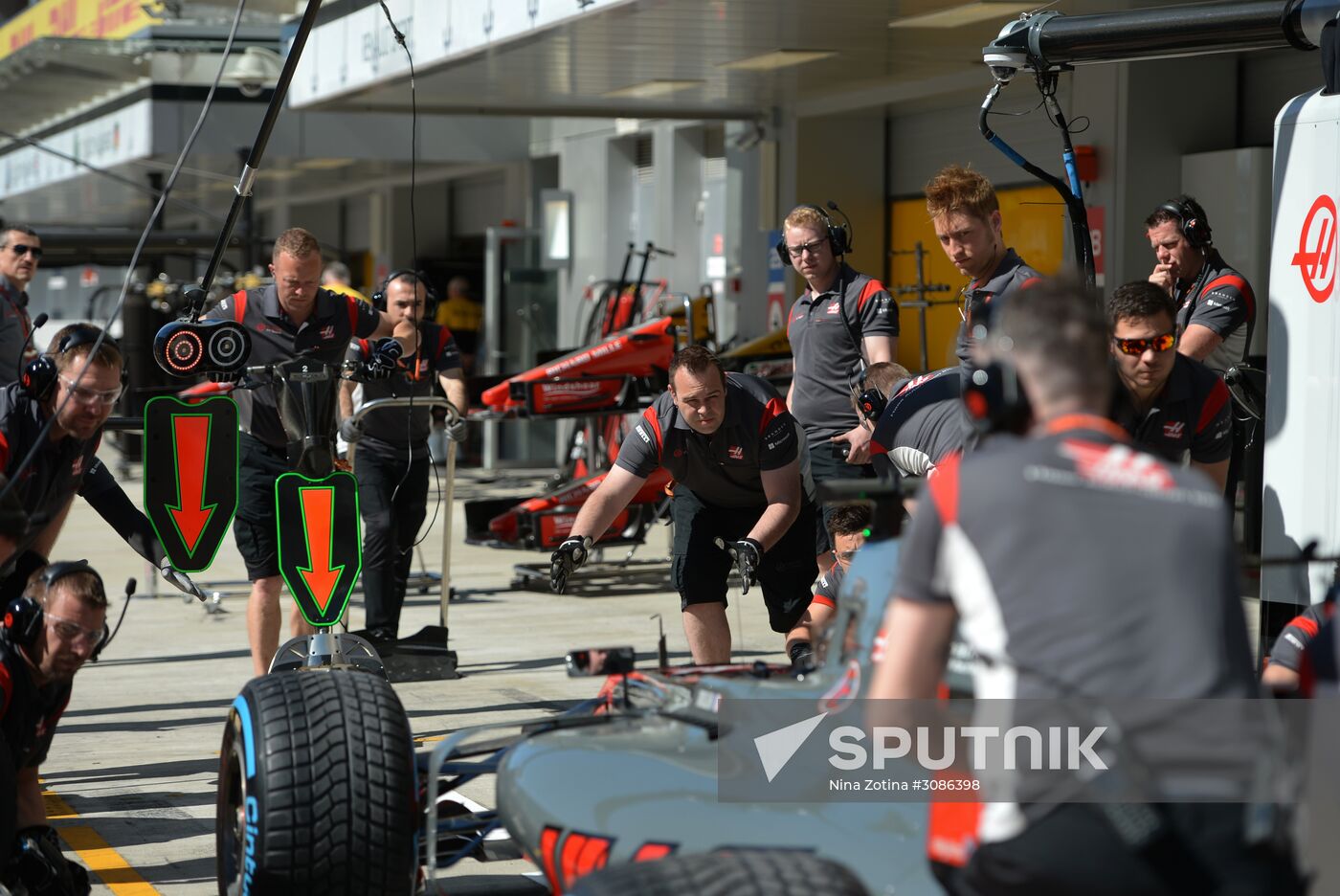 Car racing. Formula 1 Grand Prix of Russia. Free races. Third session