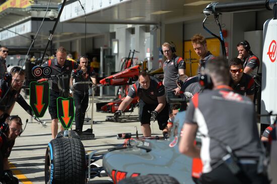 Car racing. Formula 1 Grand Prix of Russia. Free races. Third session
