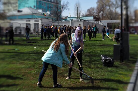 Russian nationwide volunteer clean-up day