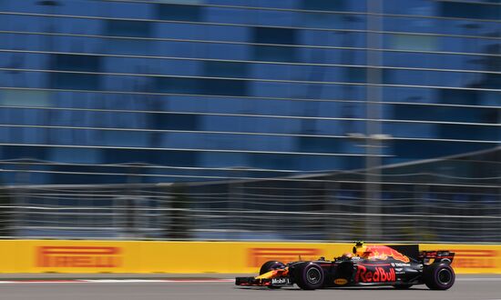 Car racing. Formula 1 Grand Prix of Russia. Free races. Third session