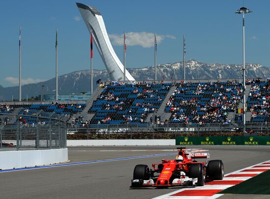 Car racing. Formula 1 Grand Prix of Russia. Free races. Third session