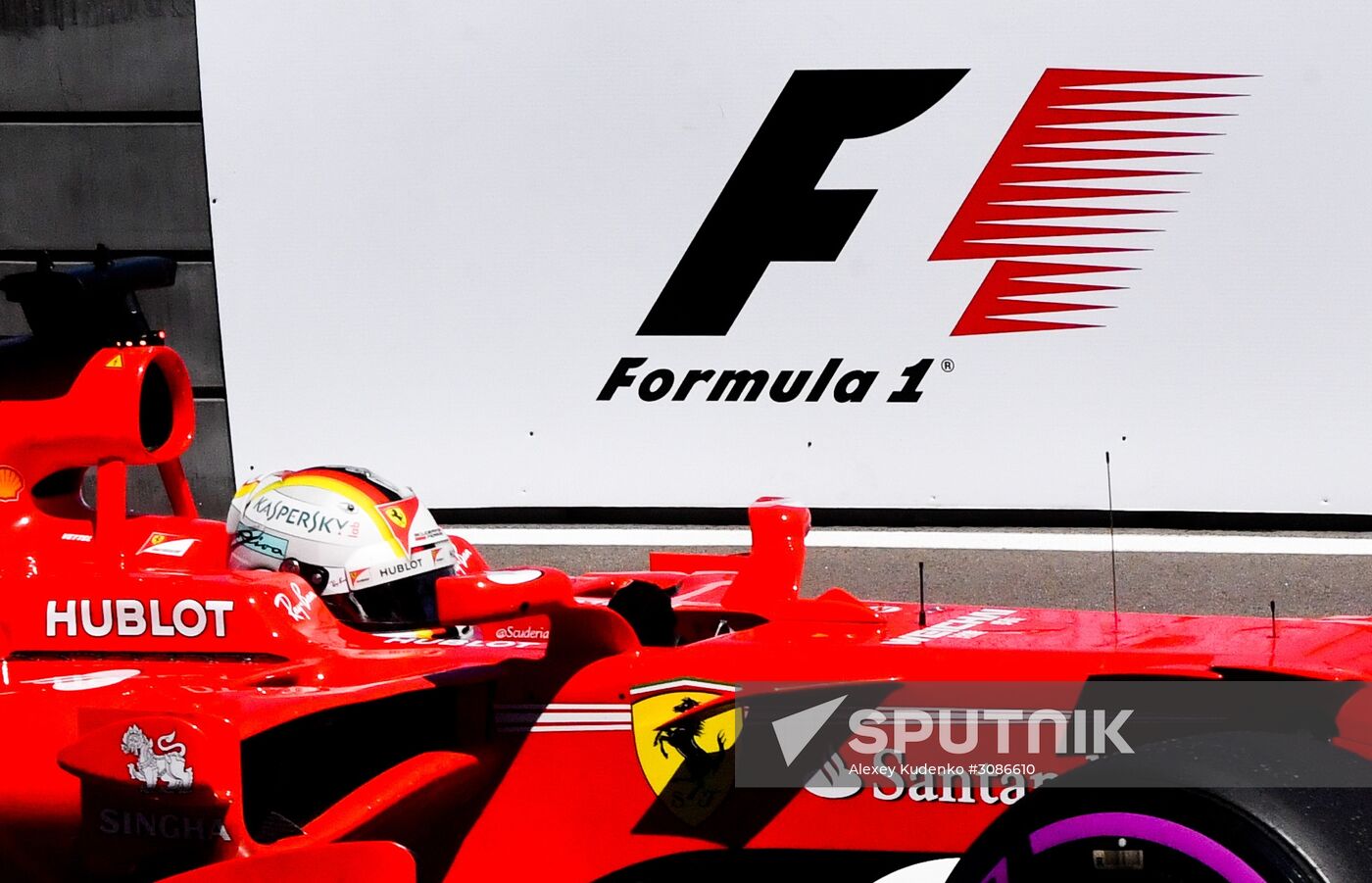 Car racing. Formula 1 Grand Prix of Russia. Free races. Third session