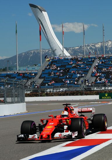 Car racing. Formula 1 Grand Prix of Russia. Free races. Third session