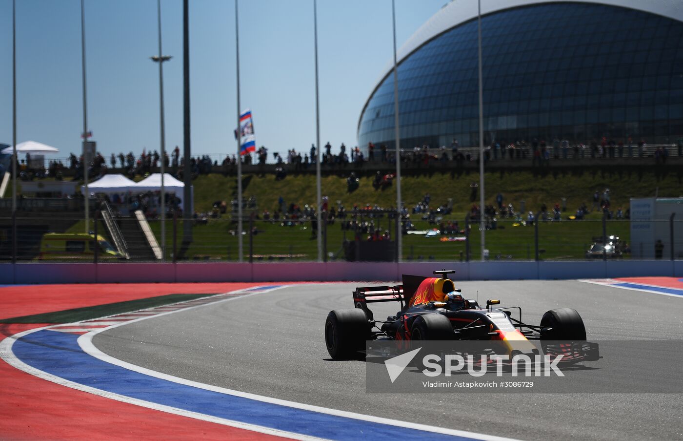 Auto racing. Formula 1 Russian Grand Prix. Free practice. Third session