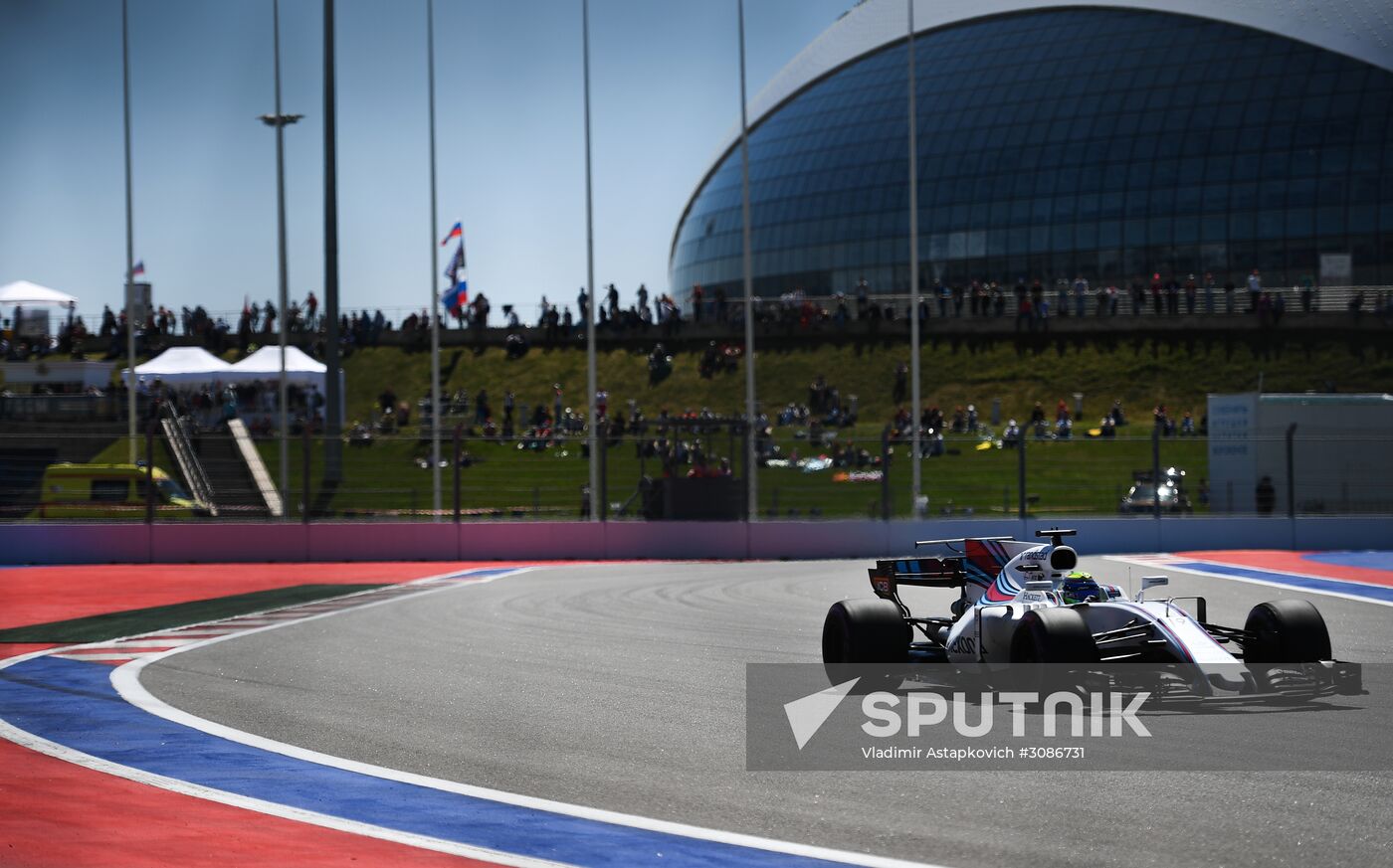 Auto racing. Formula 1 Russian Grand Prix. Free practice. Third session