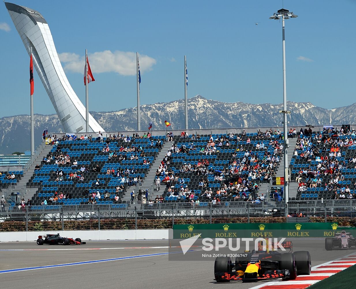 Car racing. Formula 1 Grand Prix of Russia. Free races. Third session