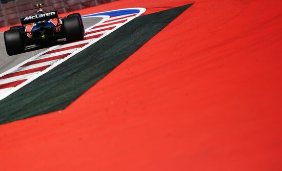 Auto racing. Formula 1 Russian Grand Prix. Free practice. Third session